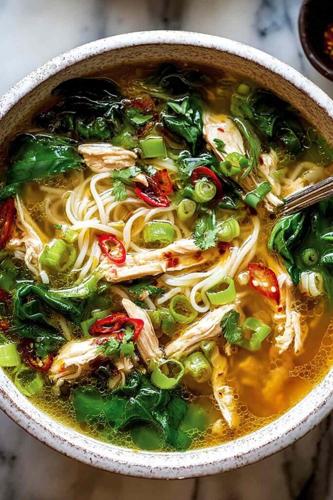 Ginger Garlic Chicken Noodle Soup 3