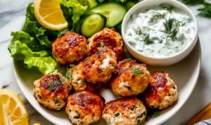 Greek Chicken Meatballs