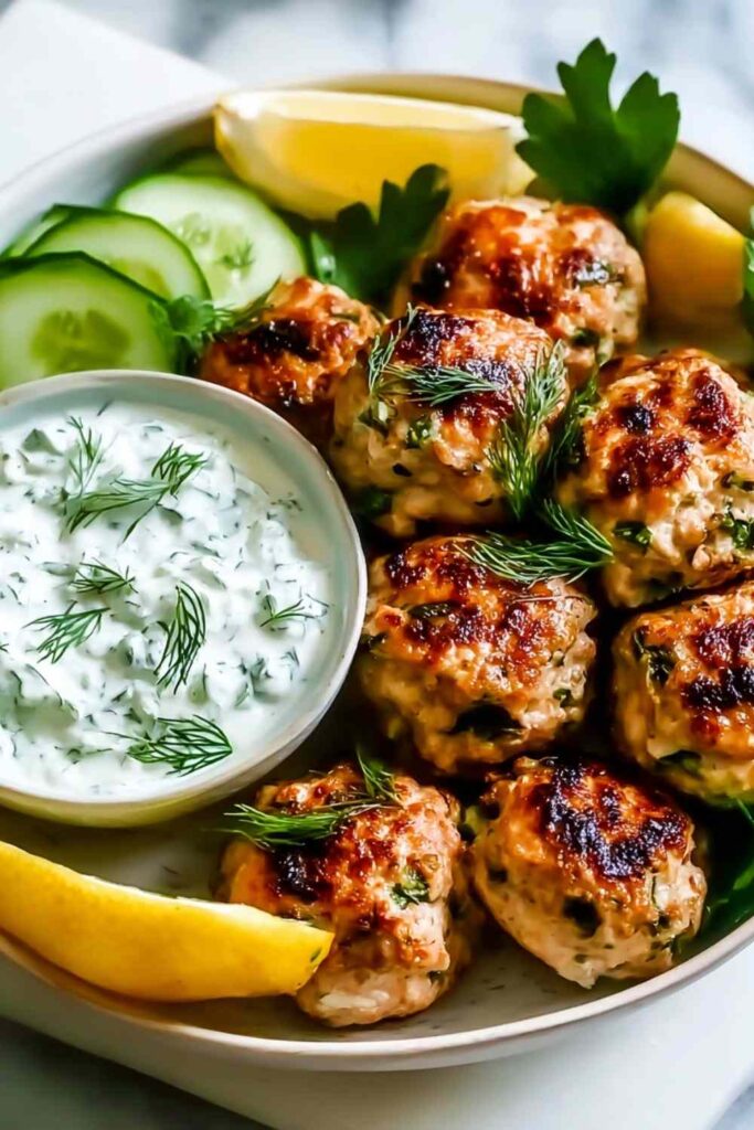 Greek Chicken Meatballs