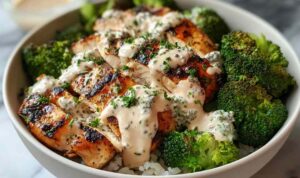 Grilled Chicken Broccoli Bowls