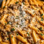 High Protein Creamy Beef Pasta