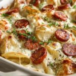 Kielbasa and Pierogi Bake