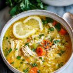 Lemon Ginger Turmeric Chicken Soup