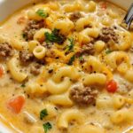 Macaroni Cheeseburger Soup