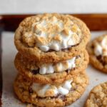 Marshmallow crispy cookies