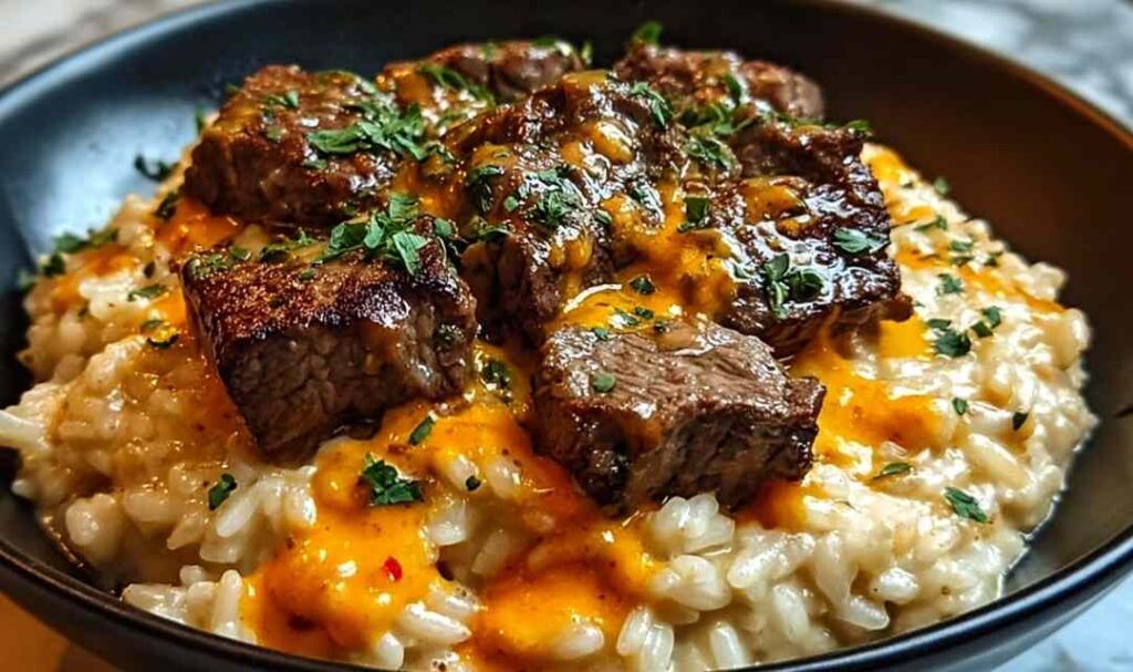 Mouthwatering Steak Queso Rice 2
