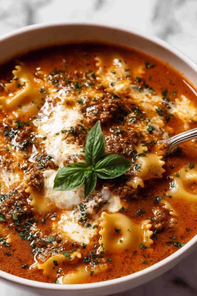 One Pot Lasagna Soup 3