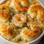 Shrimp and Lobster Cheddar Bay Biscuit Pot Pie