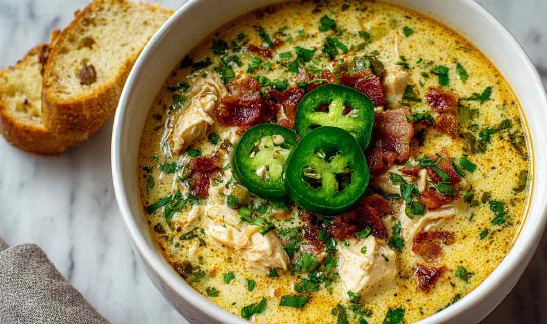 Spicy Jalapeño Popper Chicken Soup