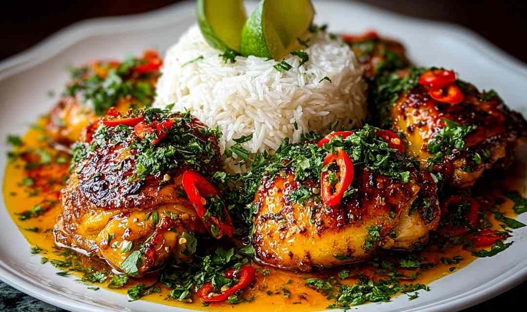 Spicy Maple Chicken Coconut Rice