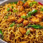 Sticky Garlic Chicken Noodles