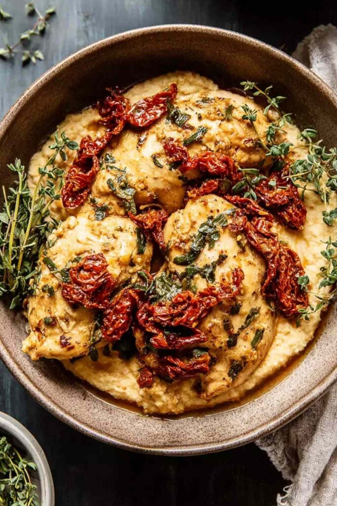 Sun-Dried Tomato Crockpot Chicken