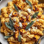 Sweet Potato Goat Cheese Sage Pasta