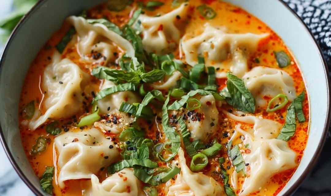 Thai Curry Dumpling Soup