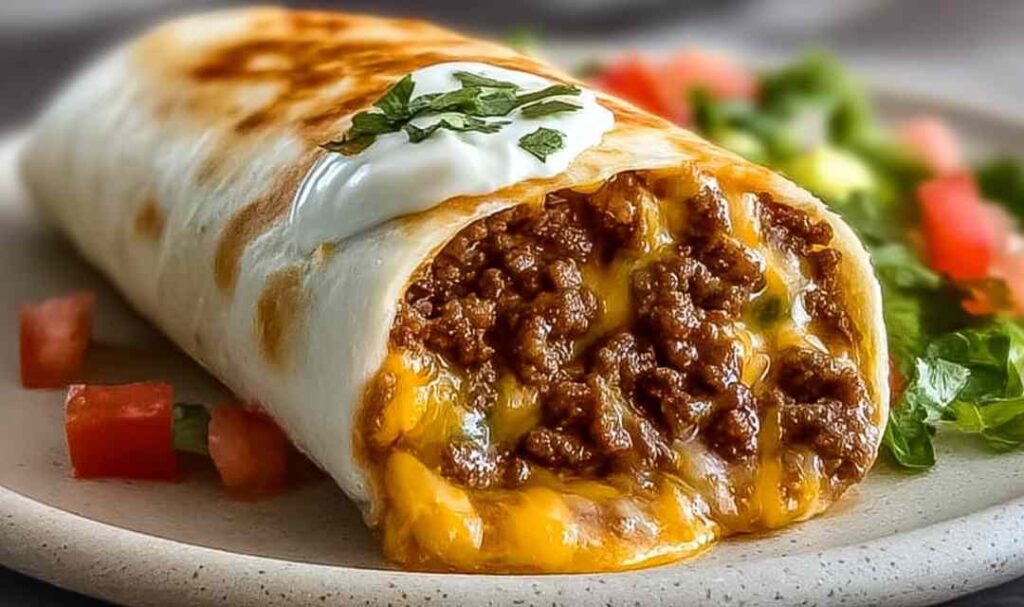Beefy Melt Burrito