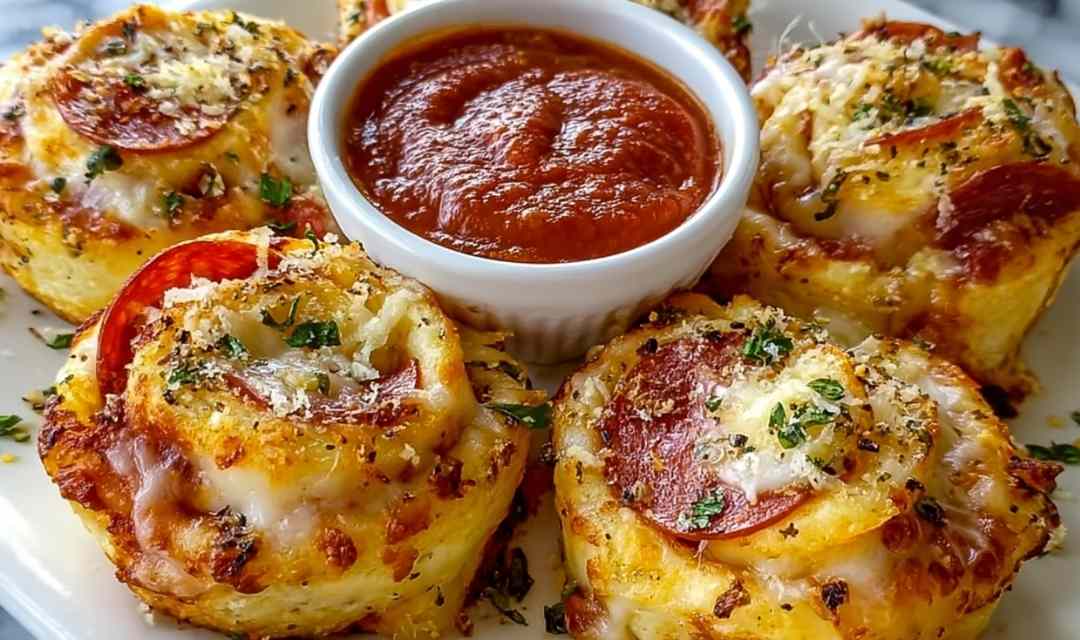 Cheesy Pepperoni Pizza Roll-Ups