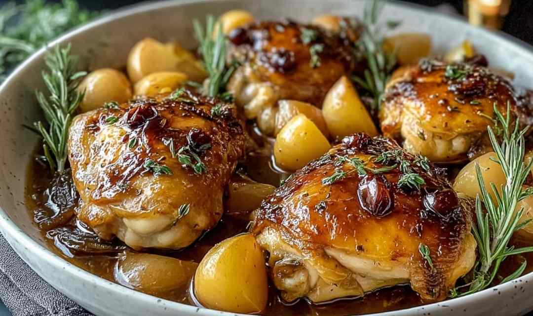 Christmas Rosemary Apple Cider Chicken
