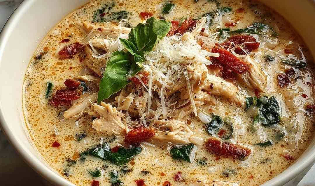 Creamy Chicken Parmesan Soup