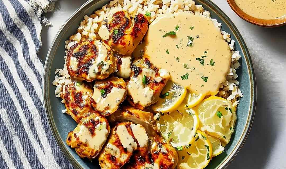 Creamy Lemon Butter Chicken with Crispy Zucchini