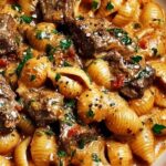 Creamy Paprika Steak Shells