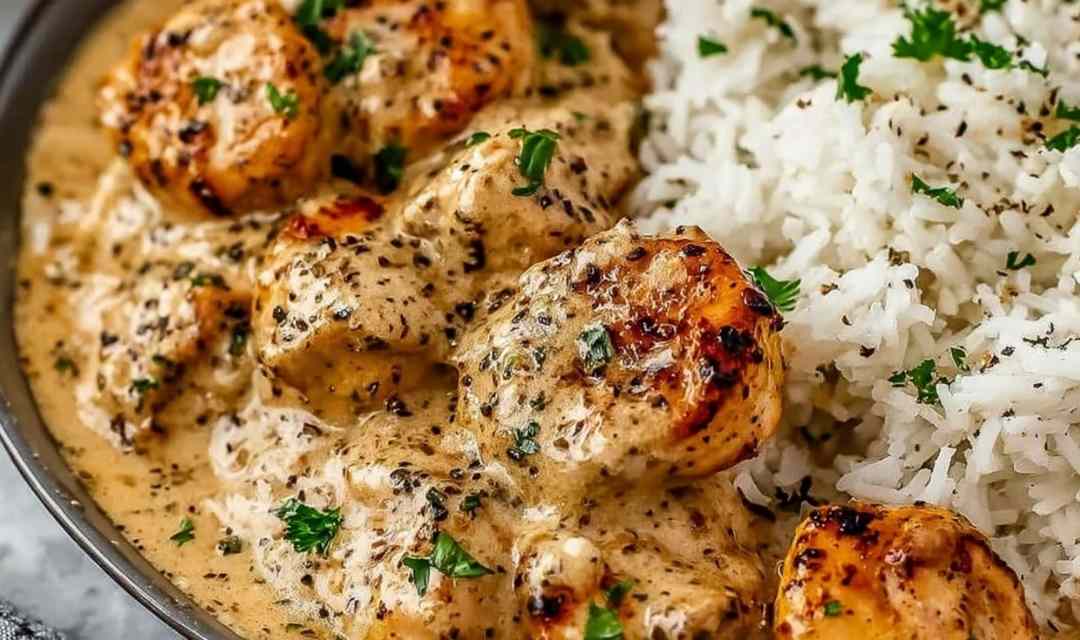 Creamy Smothered Chicken and Rice