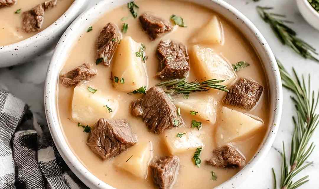 Creamy Steak and Potato Soup