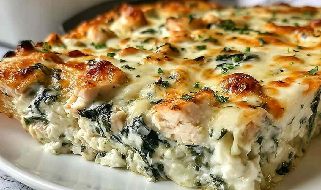Chicken and Spinach Casserole with Cream Cheese
