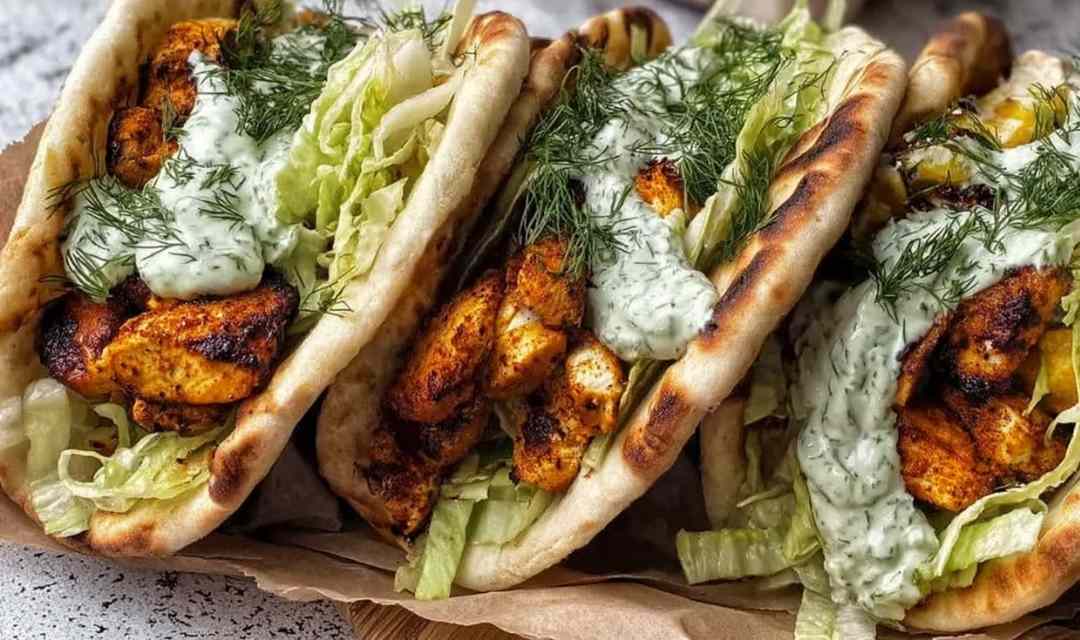 Sheet Pan Chicken Pitas with Herby Ranch