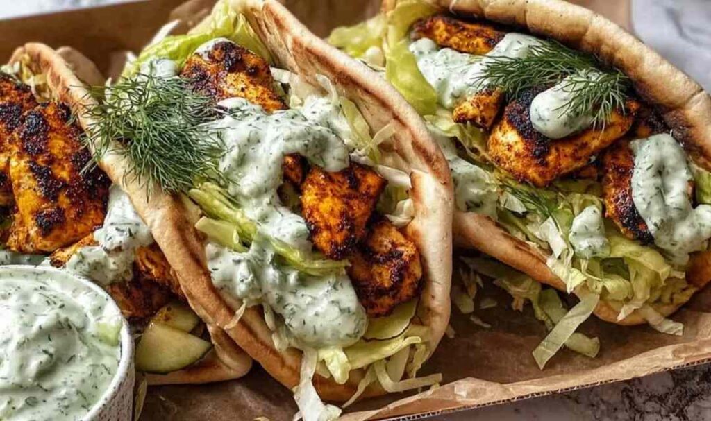 Easy Sheet Pan Chicken Pitas 2