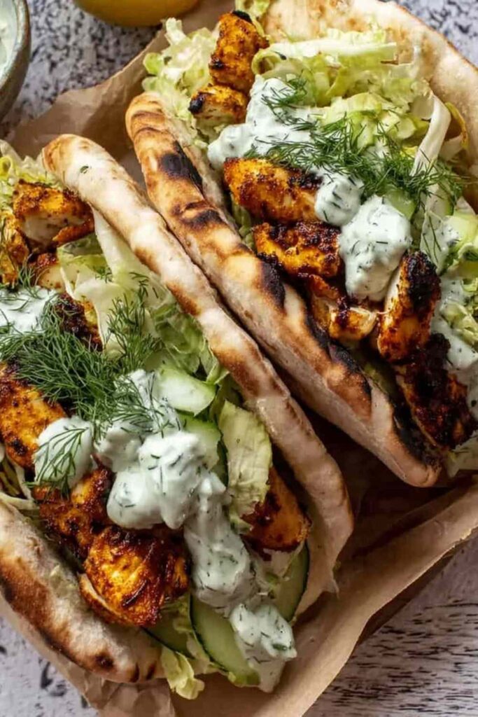 Easy Sheet Pan Chicken Pitas 3