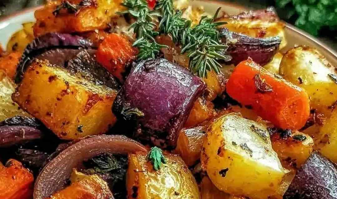 Festive Roasted Christmas Vegetables