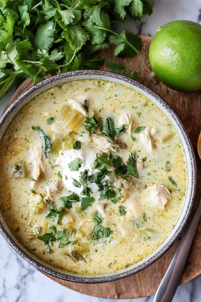Green Chicken Enchilada Soup