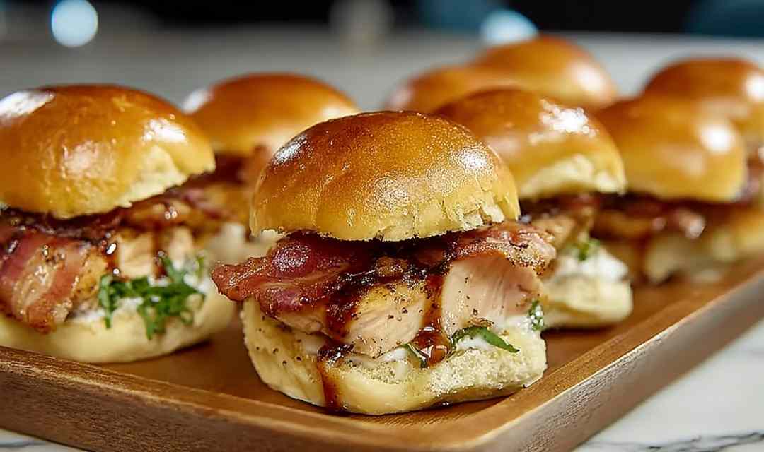 Maple Chicken Bacon Sliders