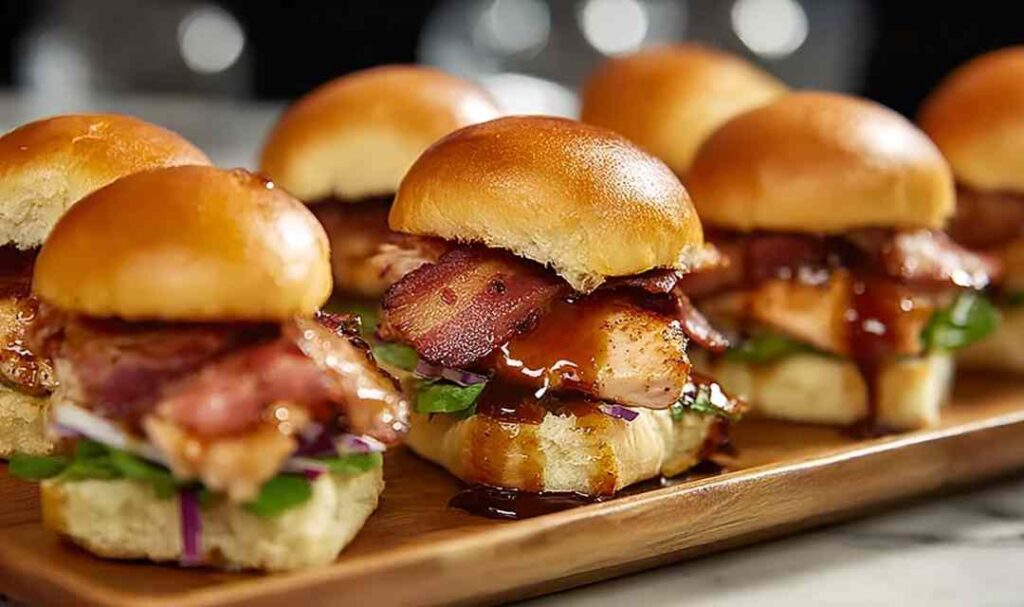 Maple Chicken Bacon Sliders 2