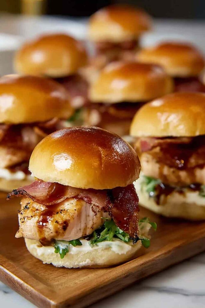 Maple Chicken Bacon Sliders 3
