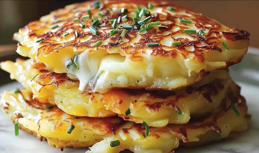 Potato Onion Cheese Pancakes
