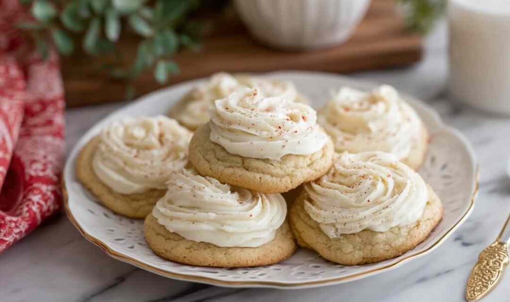 Soft Eggnog Cookies 5 Soft Eggnog Cookies