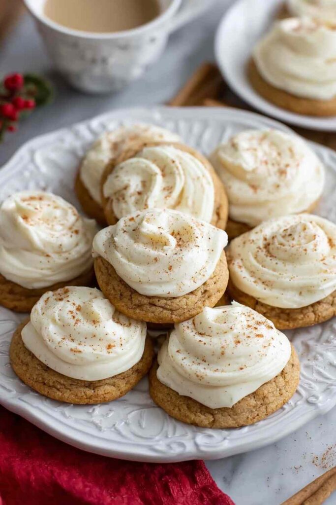 Soft Eggnog Cookies 6 Soft Eggnog Cookies
