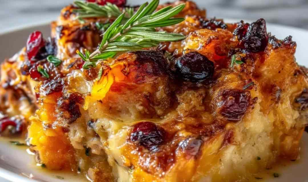 Sweet Potato Cranberry Gratin – Festive Holiday Side