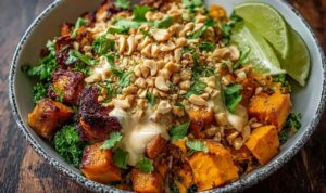 Thai Peanut Sweet Potato Buddha Bowl (1)