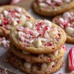 White Chocolate Candy Cane Cookies