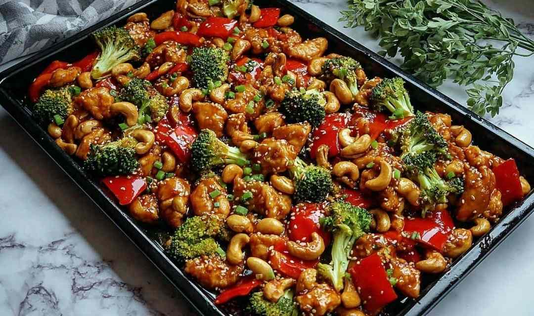 Sheet Pan Cashew Chicken: A High-Protein, One-Pan Wonder
