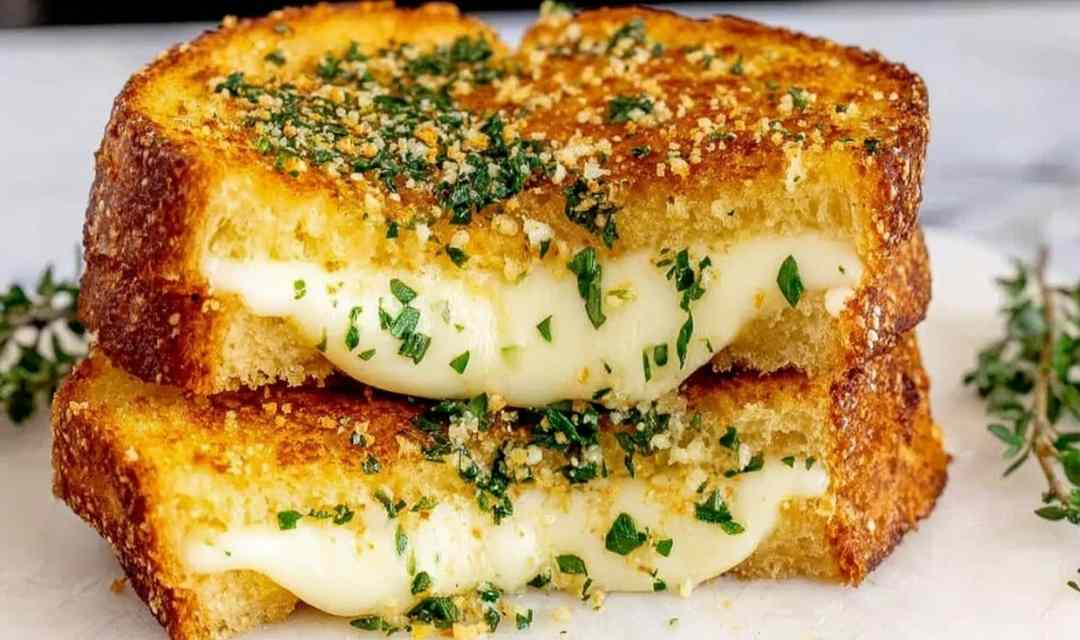 Garlic Bread Grilled Cheese