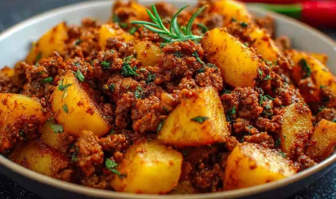 High Protein Ground Beef with Potatoes