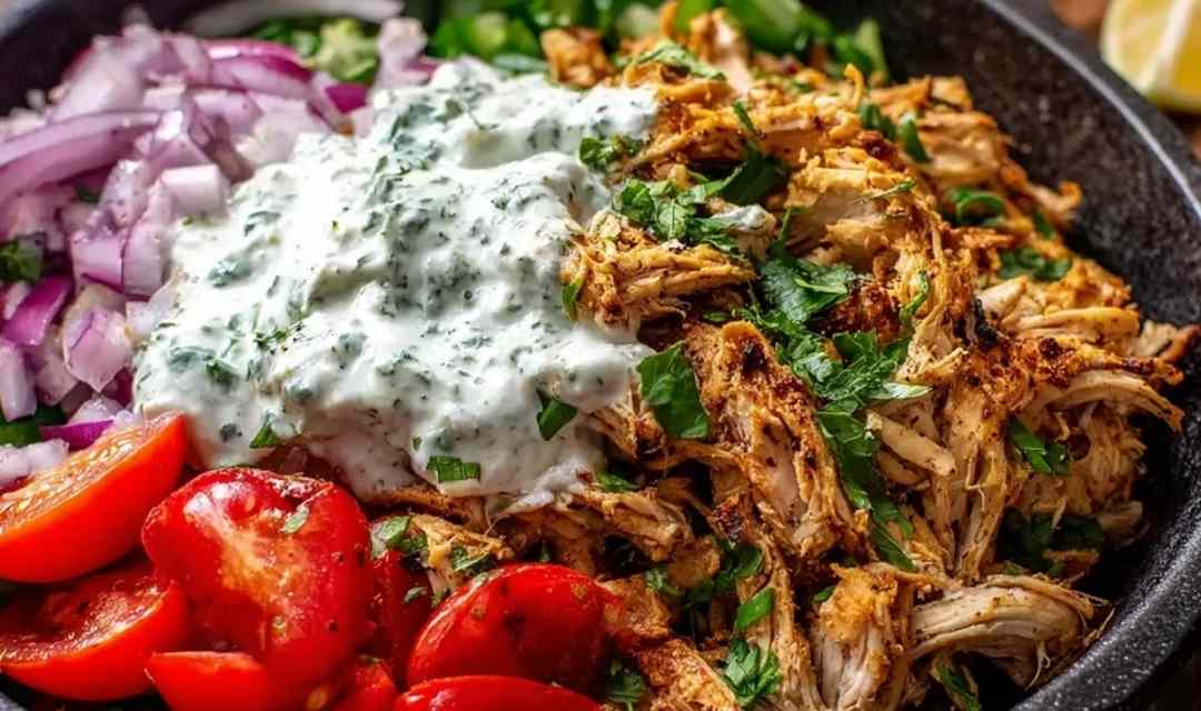 Slow Cooker Chicken Shawarma