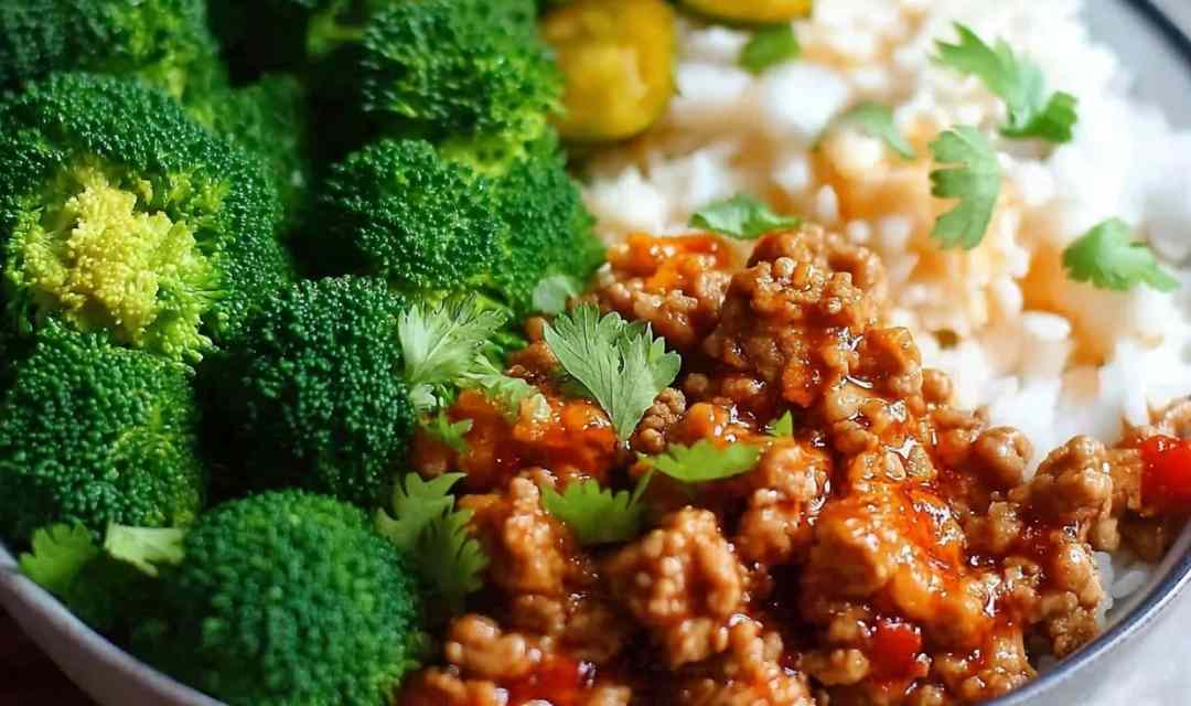 Sweet and Spicy Ground Turkey Broccoli Bowls