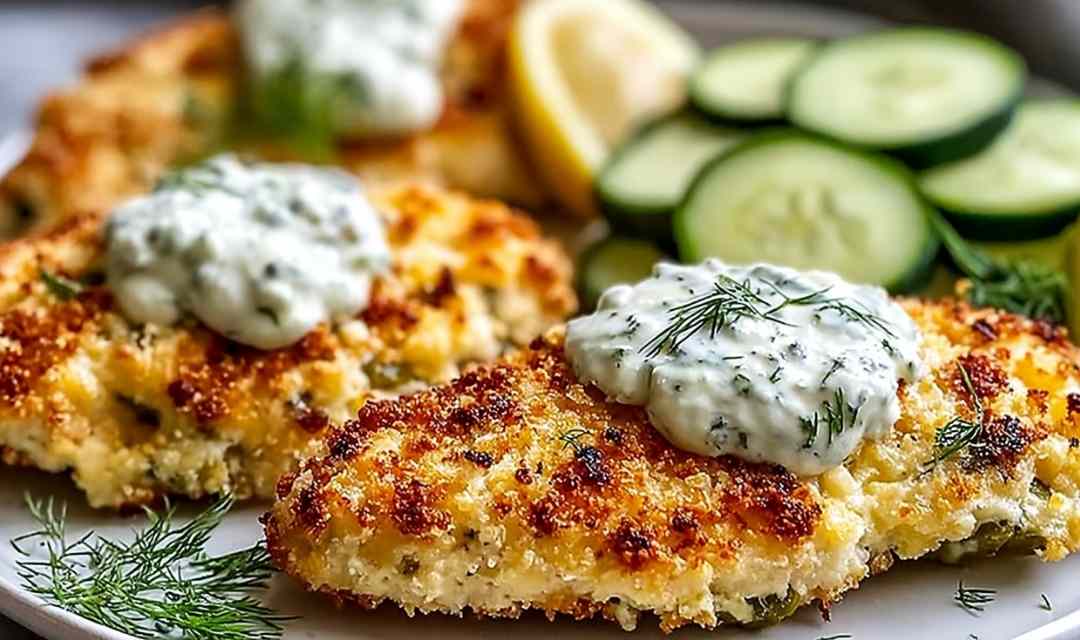 Crispy Dill Pickle Parmesan Chicken