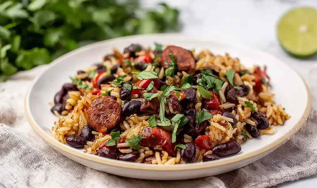 Black Beans and Rice with Sausage