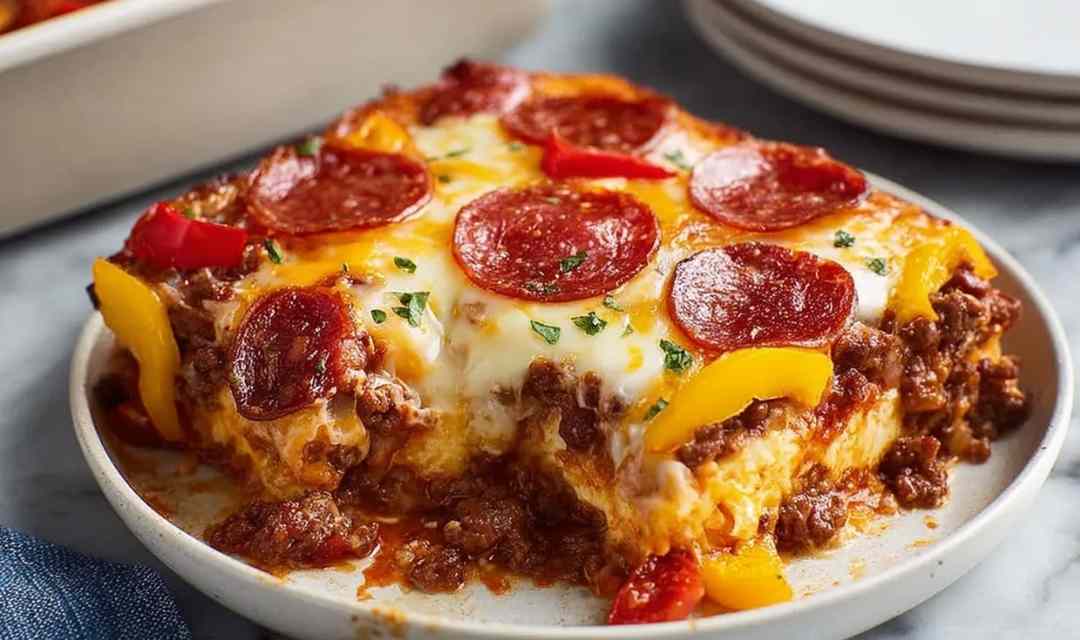 Low Carb Pizza Casserole