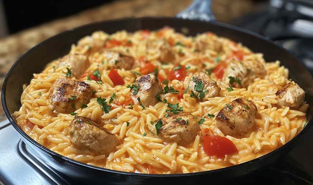 One Pot Cajun Chicken Alfredo Orzo – Flavor in Every Bite!